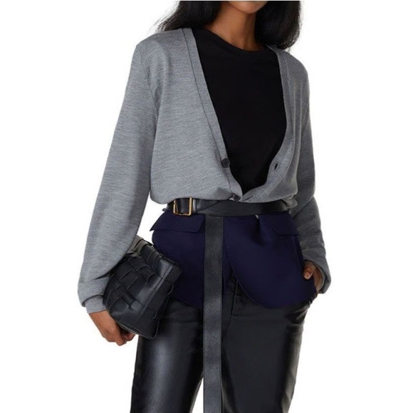 Haider Ackermann Wool Mixed Media Long Cardigan M - Picture 2 of 5